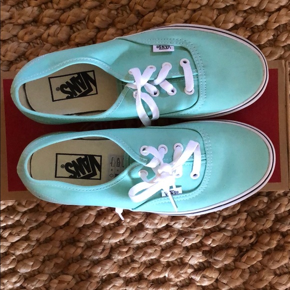vans seafoam green shoes
